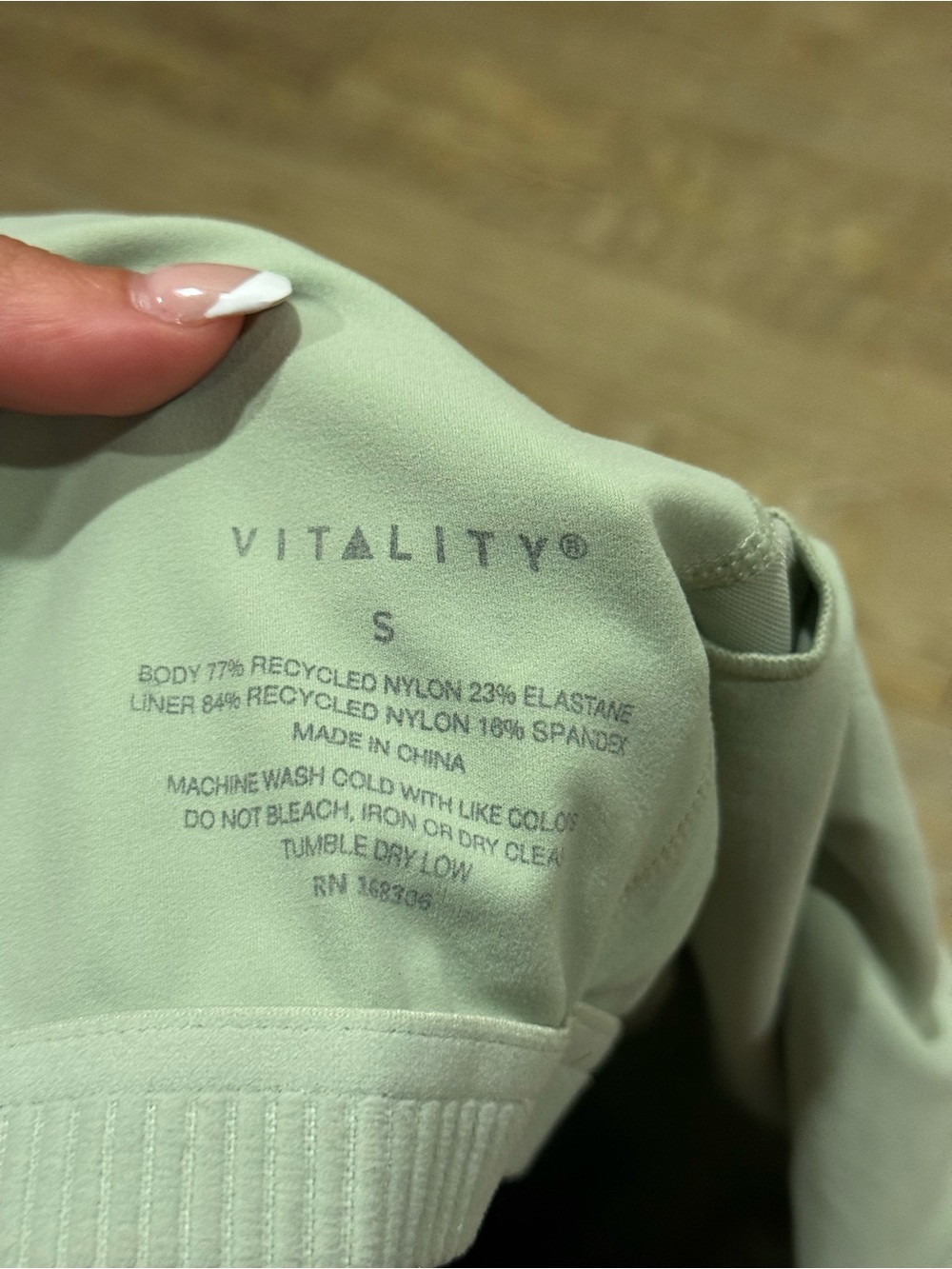 Vitality Activewear Cloud II Tank Crop Top Corset Mint Green Size Small - Picture 6 of 6